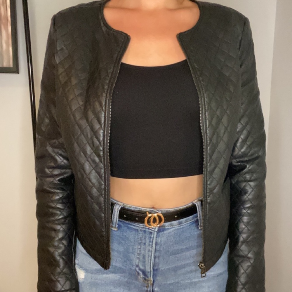 Black Leather Jacket - Picture 4 of 4